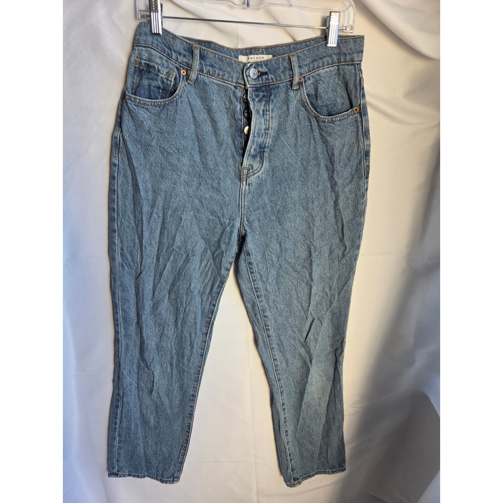 PacSun High Rise Straight Jeans Womens Blue Medium Wash Straight High Straight